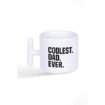 Coolest Dad Ever Babalar Günü Doğum Günü Hediye Baskılı Latte Fincanı T Kulplu Kupa Bardak, QB1L1294