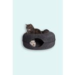 Coolizz Donut Kedi Tüneli / Donut Kedi Yatağı - Koyu Gri