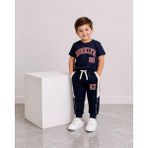 Cooll Bebek Erkek Çocuk Pamuklu Desenli T-Şhirt ve Eşofman - 6 - 7 Yaş - Siyah