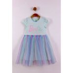 Cooll Bebek Kız Çocuk Barbie Pamuklu Tül Elbise - 4 - 5 Yaş - Yeşil