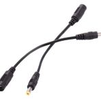 COOLM DC Fiş Güç Konektörü AC Adaptörü 5,5 mm x 2,1 mm Dişi 4,8 mm x 1,7 mm Erkek Evrensel Dizüstü Bilgisayar 2 ADET
