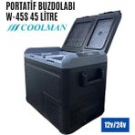 Coolman W-45S Çift Kapaklı Araç Içi Portatif Buzdolabı 45 Litre 12V-24V