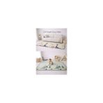 Coolmats Rulo Oyun Matı Çift Taraflı Büyüyen Dino - Geyik Vadisi 200X140X1.5 cm - Beyaz - Bej - 200 x 140 x 1,5 cm
