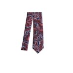 COOLMENCLUB Şal Desenli Kravat bordo