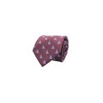 COOLMENCLUB Yelkenli Desenli Kravat bordo