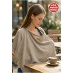 COOLMINIES Çift Kat %100 Pamuk Muslin Kumaş Balenli Emzirme Örtüsü, Çok Amaçlı Emzirme Önlüğü,