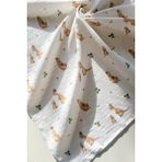 Coolminies Çok Amaçlı Müslin Örtü , Müslin Yenidoğan Bebek Battaniyesi, Pamuk, Müslin Bez 80*90 cm - Sütlü Kahve - 80 x 90 cm