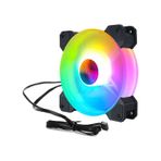 Coolmoon - 12cm Rgb Kasa Fanı 12v 6 Pin Işıklı Fan - 120mm Soğutucu Fan Kontrolcü Olmadan Çalışmaz