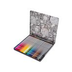 Coolpack 60152PTR, yuvarlak renkli kalemler 24 adet metal kutu Disney 100 Black Collection