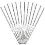 Coopay Küçük tığ seti, 12 adet ince tığ boyutu 0,6 mm 0,75 mm 0,85 mm 0,9 mm 1,0 mm 1,1 mm 1,25 mm 1,4 mm 1,5 mm 1,6 mm 1,75 mm 1,9 mm, ince örgü projeleri için dantel tığ