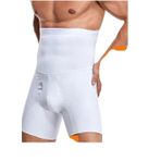 Cooqpoo 5 Adet Erkek Dikişsiz Yüksek Bel S/m-l/xl-2xl Beden Göbek Sıkılaştırıcı Boxer Korse Beyaz Beyaz S/M
