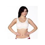 Cooqpoo Kadın S-m-l-xl Beden Kalın Askılı Pedli Büstiyer Korse Beyaz M