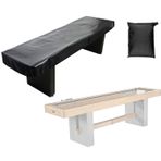 COOSOO Su geçirmez Shuffleboard Masa Örtüsü 9ft Shuffleboard Masa 420D Oxford Oyun Masası Kapakları Toz Geçirmez Çizilmez UV Koruma Yaşlanma Karşıtı Mobilya Kılıfı Saklama Çantası ile (Oxford Kumaş)