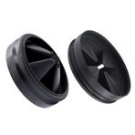 Çöp İmha Sıçrama Koruması - 3 3/8 inç - Lavabo Bölmesi Tahliye Kapağı Çıkarılabilir - Sessiz Yaka EPDM Süzgeç Ek Parçaları - Yükseltilmiş Funmit Çıkarılabilir Sessiz Yaka Tahliye Tapaları - (2/Paket)