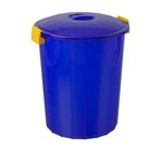 Çöp Kovası Kapaklı Plastik 100 Litre Mavi