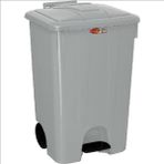 Çöp Kovası Pedallı 85 Litre - Gri