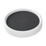 Copco Pro Kaymaz Kiler Dolabı Lazy Susan Döner Tabla, 9 inç, Kömür Rengi