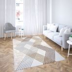 Coperta Home 6m² Süngerli Lastikli Halı Örtüsü - Gri - Kahverengi - 200 x 300 cm