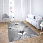 Coperta Süngerli Lastikli Kaymaz Yıkanabilir 6 Metrekare Halı Örtüsü - 200 x 300 cm - Antrasit - Gri