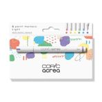 Copic acrea Light seti, 6'lı boya kalemi seti, su ve pigment bazlı mürekkep, çizgi kalınlığı 0,8-1,2 mm