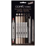 Copic Ciao 5+1 Warm Grey Tones Marker Set
