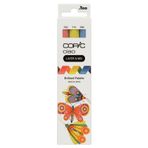 Copic Ciao Layer & Mix Brilliant paleti, 3 farklı renkte keçeli kalem seti, her biri orta genişlikte ve bir fırça uçlu