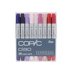 COPIC Ciao Marker Seti D 36 Renkli, Çok Yönlü Düzen İşaretleyici, Saklama ve Kolay Çıkarma için Pratik Akrilik Ekranda