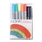 COPIC Marker Ciao, 7'li Set 'Doodle Kit Rainbow', 1 paket alacaksınız, paket içeriği: 7'li set