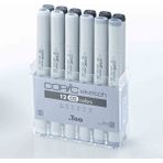 Copic Sketch 12LI Marker Kalem Set Grey Tones