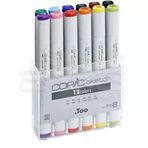 Copic Sketch 12'li Set Basic Colors Marker Kalem
