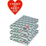 Copier Bond (Ve-Ge) A3 80GR Fotokopi Kağıdı 1500 Adet Kağıt (3PK*500 Kağıt)