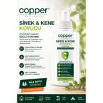 COPPER Sivrisinek ve Kene Kovucu Doğal Sprey Losyon Bitkisel Tüm Vücut İçin Seyahat Tatil Boy 100 ML