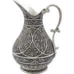 Copperdone Ağır El Işlemeli Gümüş Eskitme Bakır Sürahi Osmanlı Koleksiyonu 12 - 2 lt