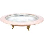 Copperdone El Dövmesi Ayaklı Model Bakır Tabak Sahan 18 cm