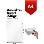 Copyder 230Gr. Amerikan Bristol Kağıt A4 100 Adet Paketli