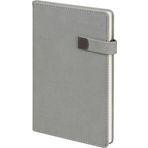 Copyder Defter, Mıknatıslı Metal Tokalı Kapak Tutucu, Termo Deri Güzel Defter Tarihsiz Defter Gri
