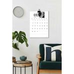Copyrite Dekoratif 2025 Duvar Takvimi 32X45CM Metal Kıskaçlı Planlayıcı Takvim - Atatürk