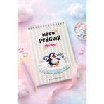 Copyrite Mood Penguen Sticker Defteri Bullet Journal, Planner | Nihilist Penguen | Sticker Defteri - 15 x 22 cm - Mavi