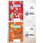 Copyrite Okul Defter Seti 70 Yaprak 18X25CM Sert Kapak Spiralli Derse Özel Okul Defterleri - Ortaokul