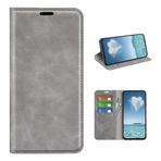 COQUE Sony Xperia 1 VI Shell için kılıf, Sony Xperia 1 VI-Gri için Kart Yuvalı İnce Ultra İnce Deri Kapaklı Kılıf Deri Telefon Kılıfı