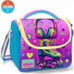 Coral High 11754 Kids Pembe Turkuaz Kulaklık Paten Desenli Thermo Beslenme Çantası