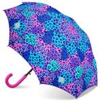Coral High 12666 Mor Leopar Desenli Çocuk Şemsiyesi