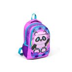 Coral High 14384 K118 Kids Açık Pembe Mor Pandalı Üç Bölmeli Sırt Çantası