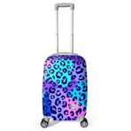 Coral High 16542 Mor Leopar Desenli 50 cm Kabin Boy Valiz