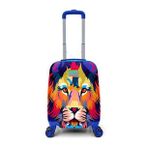 CORAL HIGH 16732 LACİVERT SAKS ASLAN DESENLİ MİNİ ÇOCUK VALİZİ
