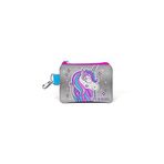 Coral High 21758 Kids Pembe Gümüş Simli Unicorn Desenli Bozuk Para Çantası
