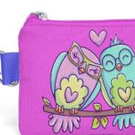 Coral High 21794 Kids Lavanta Açık Pembe Baykuş Desenli Simli Bozuk Para Çantası
