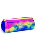 Coral High 22057 Kids Renkli Batik Desenli Üç Bölmeli Kalem Çantası