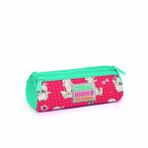 Coral High 22308 Kids Neon Mercan Su Yeşili Alpaka Desenli Üç Bölmeli Kalem Kalemlik