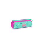 Coral High 22315 Su Yeşili Flamingo Desenli Üç Bölmeli Kalem Çantası